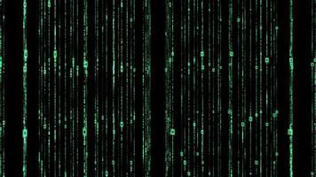 Futuristic Digital Code Stream, Cyber Matrix Background Animation video