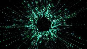 Radiant Starburst Particle Animation, Glowing Cosmic Explosion Effect video