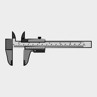 Measuring tools in a physics laboratory Vernier Caliper vector
