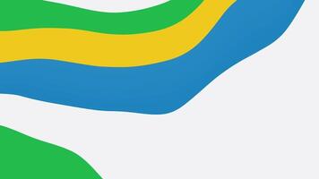 Animated colorful curve wave. Abstract background of waves video