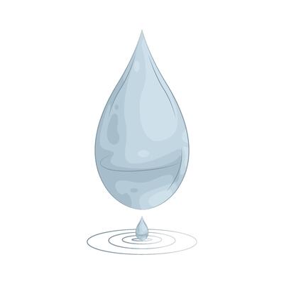 Illustration of dew drop
