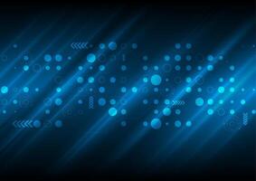 Dark blue abstract tech futuristic background vector