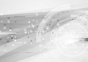 Abstract grey hi-tech futuristic background vector