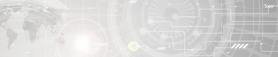 Abstract technology grey web header banner vector
