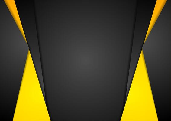 Orange and black abstract corporate brochure template