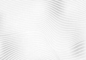 Abstract grey white wavy lines background vector