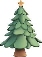 Christmas trees with snow elements design vector