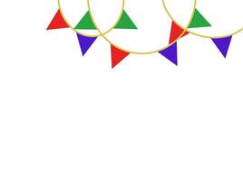 Party Flag Corner Border Frame Background vector