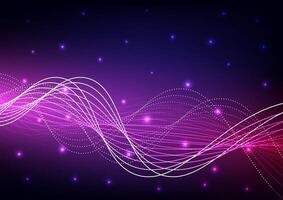 Abstract futuristic on dark blue background. network wave technology concept. Design for futuristic, fiber optic, wave, telecoms, digital, online, connection. vector