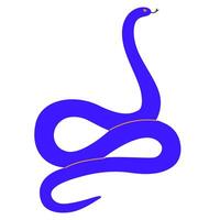 Snake isolated.Hand drawn colored snake.Chinese new year symbol.Year of the snake illustration for greeting card, sticker on transparent background. Hand drawn trendy illustration EPS10 vector
