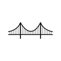 bridge isolated on white background. vector