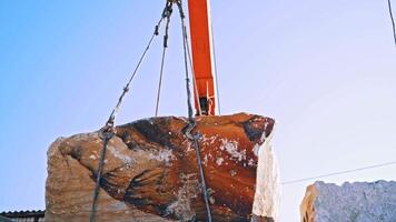 Mine of extration of the marble video
