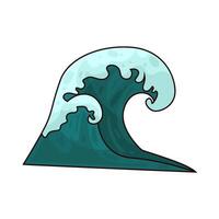Illustration of Ocean waves vector