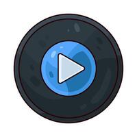 Illustration of play button vector
