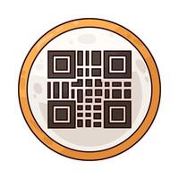 Illustration of qr code vector