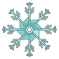 Illustration of snowflake vector