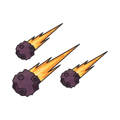 Illustration of meteor