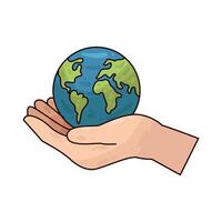 Illustration of save earth vector