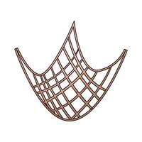 Illustration of fishing net vector
