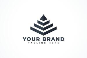 Abstract Pyramid Logo Template illustration design element vector