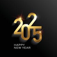 2025 Happy New Year Background Design. vector