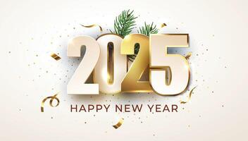 2025 Happy new year design template illustration vector
