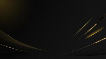Abstract modern black background with luxury golden elements illustration design. Premium Luxury Decorative Banner for Wedding , Birthday, Congratulations Card And Event Invitation Template vector