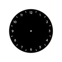 Clock face icon . Time illustration sign. Clock symbol. Wall clock logo. vector
