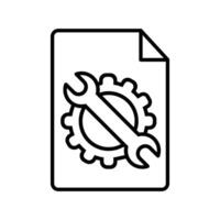 Technical documentation icon . Manual illustration sign. Instruction symbol or logo. vector