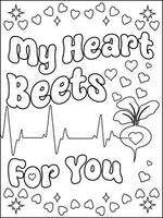 my heart beets for you vector