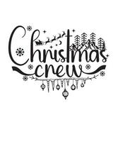 Christmas crew element vector
