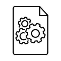 Technical documentation icon . Manual illustration sign. Instruction symbol or logo. vector