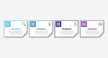 Infographic design with icons and 4 options or steps. Infographics for business concept. Can be used for presentations banner, workflow layout, process diagram, flow chart, info graph vector