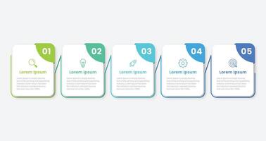 Infographic label design template with icons and 5 options or steps. Can be used for process diagram, presentations, workflow layout, banner, flow chart, info graph. vector