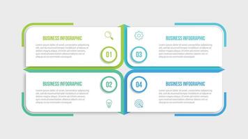 infographic design template with 4 options or steps vector