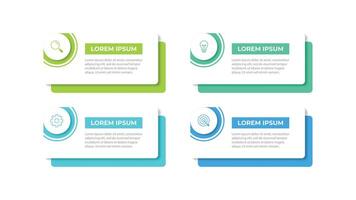 infographic design template with 4 options or steps vector