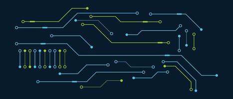 Printed circuit board. Abstract futuristic circuit board. Hi tech digital circuit board. Futuristic technology design elements. illustration vector