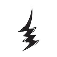 Power lightning logo design template vector