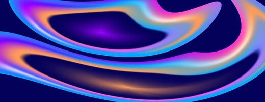 color fluid abstract shapes background vector