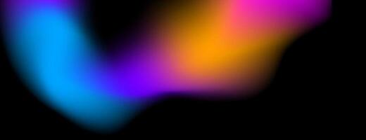 gradient color abstract background with blue, orange and purple vector