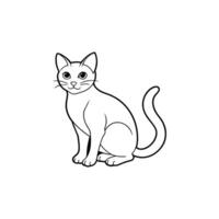 Beautiful cat design vector