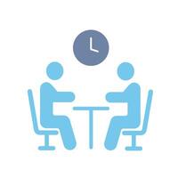 meeting concept line icon. Simple element illustration. meeting concept outline symbol design. vector