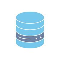 database concept line icon. Simple element illustration. database concept outline symbol design. vector