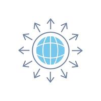 network concept line icon. Simple element illustration. network concept outline symbol design. vector