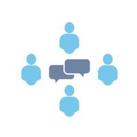 communication concept line icon. Simple element illustration. communication concept outline symbol design. vector