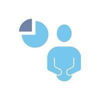 data analyst concept line icon. Simple element illustration. data analyst concept outline symbol design. vector