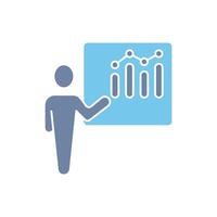 presentation concept line icon. Simple element illustration. presentation concept outline symbol design. vector