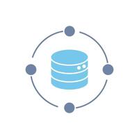 big data concept line icon. Simple element illustration. big data concept outline symbol design. vector