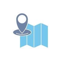 map concept line icon. Simple element illustration. map concept outline symbol design. vector