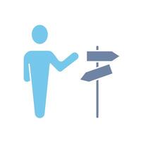 guidance concept line icon. Simple element illustration. guidance concept outline symbol design. vector